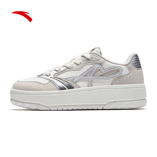 安踏晴风新年款红色女子板鞋冬季增高百搭运动鞋板鞋122618034 商品图7