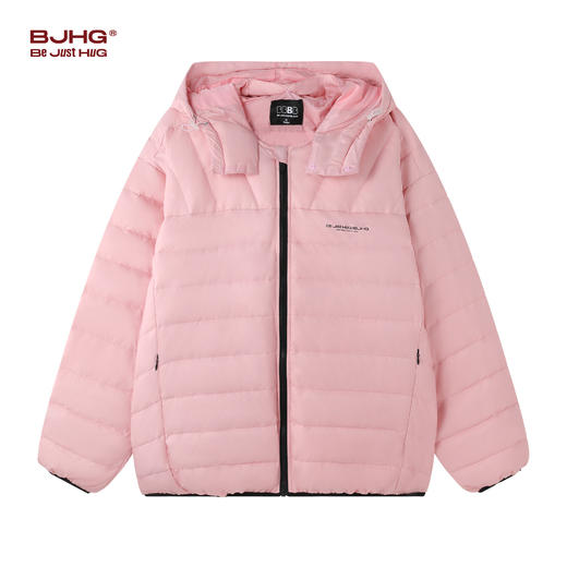 BJHG不计后果轻薄羽绒服男冬90白鸭绒可拆卸羽绒帽美式宽松外套女 商品图2