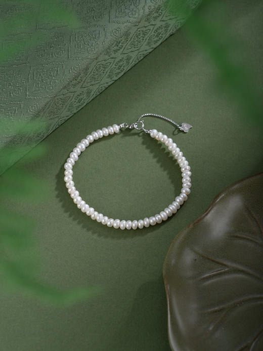 子佩集【白露凝珠】银S925珍珠惜王妃手链【SPB0450003】2.5*4mm珠2601 商品图6