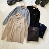 法国e鱼男女同款长袖休闲宽松翻领POLO衫针织衫 商品缩略图0