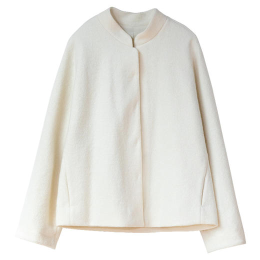 牧衣游原创 羊毛混织毛呢外套春季新款软糯轻盈舒适文艺开衫 理赏 商品图4