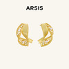 ARSIS｜纯真年代系列 复古双层飘带耳钉 商品缩略图0
