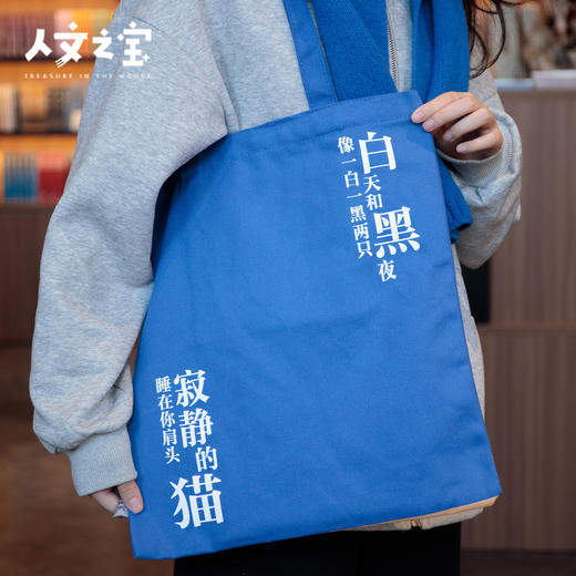 【人文之宝】海子系列 · 诗歌帆布包（猫咪款） 商品图4