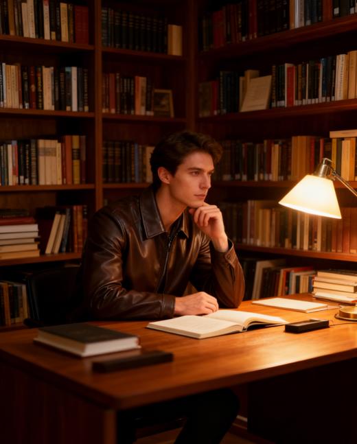 雷军同款沙驰莱赛尔蛋白皮＋90白鹅绒石墨烯羽绒皮衣 商品图3