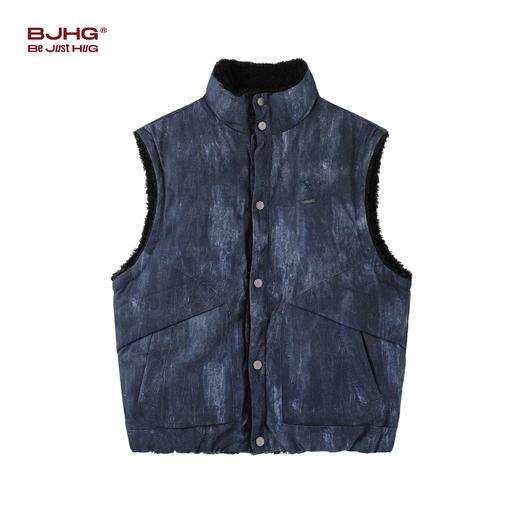 BJHG不计后果夹克男春季新款潮牌美式复古休闲工装双面穿马甲上衣 商品图2