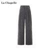 天猫同步【垂感通勤西裤】拉夏贝尔/La Chapelle实穿百搭/长期主义高腰压褶通勤显瘦休闲长裤 商品缩略图0