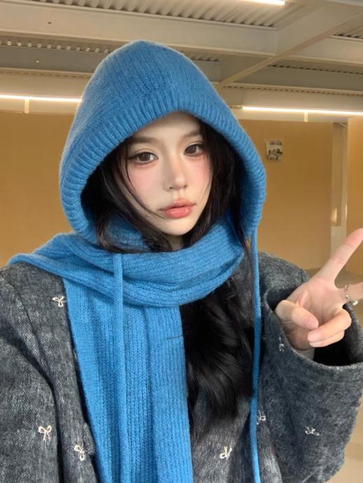 <曾小咸推荐>  韩版帽子围巾一体巴拉克拉法帽 日常88/件 活动69.99/件！！【预售款，预计3-15天发货】 商品图7