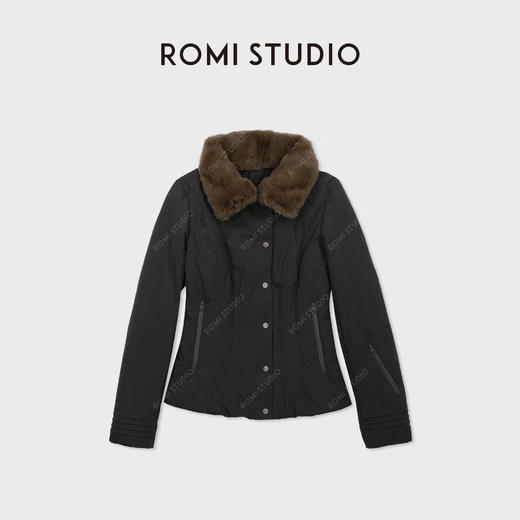 ROMI STUDIO 90白鹅绒派克毛领收腰显瘦羽绒服外套 RWCWWG7105 商品图0