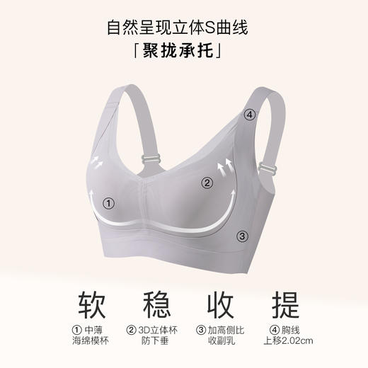 【第二件 0 元｜ 满2件 5 折】【B/C杯通用杯】【秀黛】提拉侧收简约背心【三排扣】W5116054T【门店同款】 商品图1