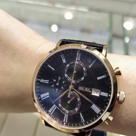 follifollie男士大表盘日历计时多功能表盘大气石英腕表表盘尺寸40mm 商品图2