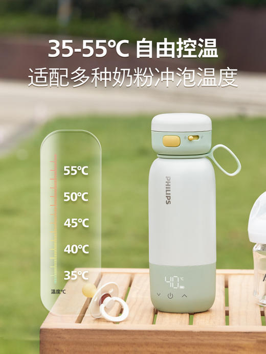 飞利浦（PHILIPS）恒温壶婴儿外出专用无线便携式烧水杯保温调奶冲奶泡奶AWP2770 商品图0