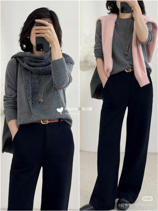 18-4 极限特惠 自留 怒推 小禾 三色加绒加厚直筒裤 保暖显瘦 神裤 自留8码 商品图2