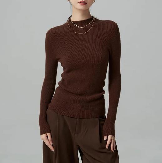 康赛妮女士羊绒打底衫 | 圆领/半高领/堆堆领、多款选择、柔软亲肤、贴身舒适、适中厚度、秋冬单穿或打底都合适 商品图6