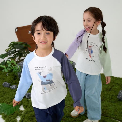 【10A抗菌】棉花堂大弹力尽兴小奶童装长袖T恤- FA61027 商品图11