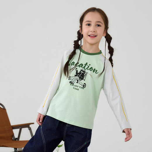 【10A抗菌纯棉】棉花堂春款酷猫绵绵童装长袖T恤- FA61009 商品图6