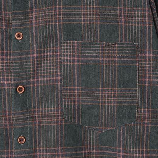 33261SDSA男士秋冬新款痞帅男装韩版简约撞色格纹格子设计长袖衬衫百搭 商品图3