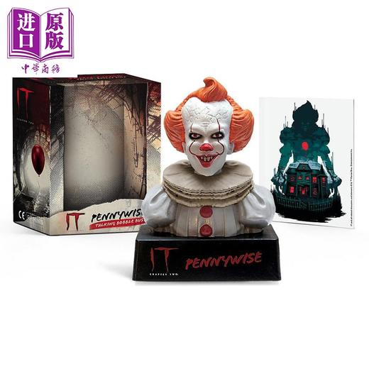 【中商原版】小丑回魂 欢迎来到德里镇 潘尼怀斯官方迷你套装 It Pennywise Talking Bobble Bust 英文原版 Running Press 商品图0