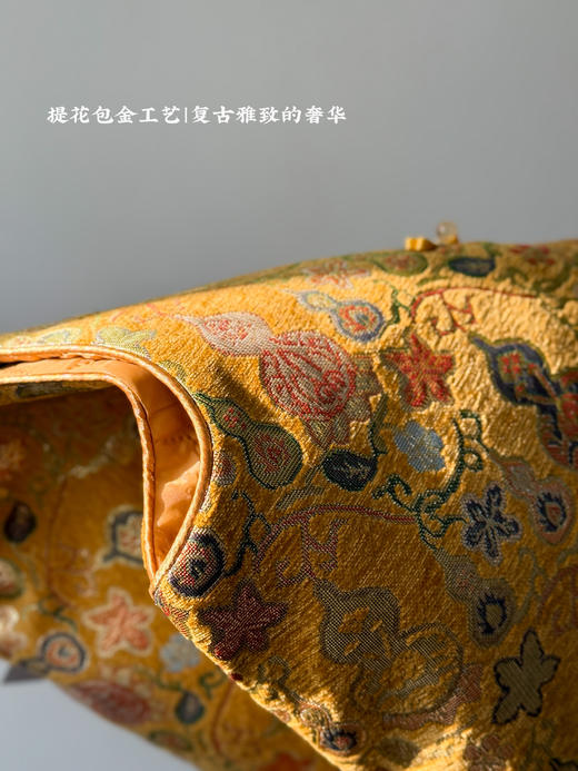 新中式提花包金招财保平安葫芦纹夹棉马甲 商品图2