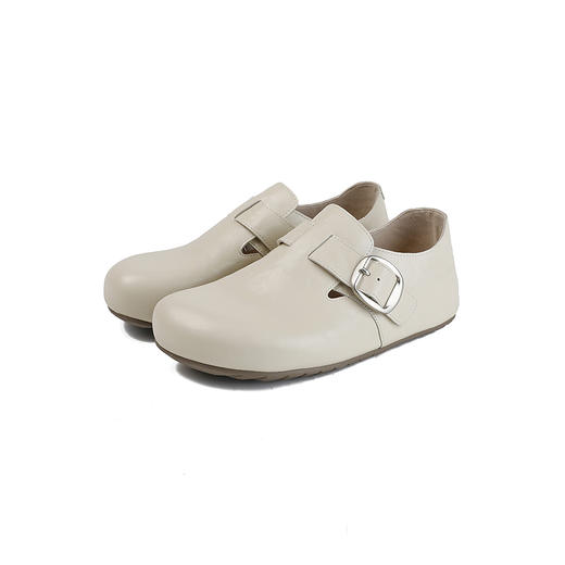 【上新】伊伴2026春季增高包脚皮面圆头勃肯鞋慵懒通勤B26111720 商品图5