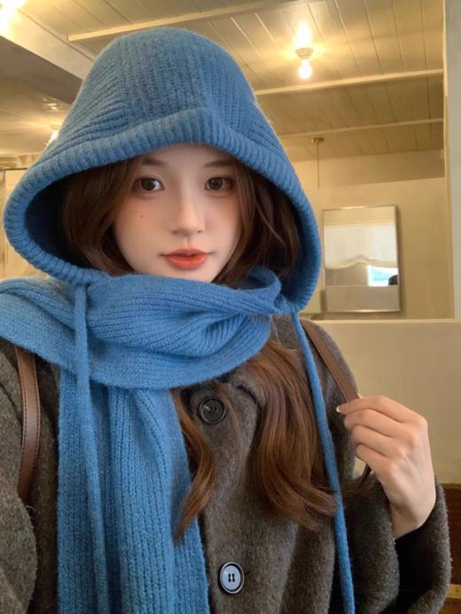 <曾小咸推荐>  韩版帽子围巾一体巴拉克拉法帽 日常88/件 活动69.99/件！！【预售款，预计3-15天发货】 商品图2