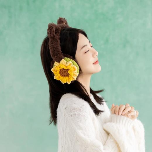 苏苏姐家绒绒花语耳罩手工diy编织钩针绒绒蜜糖毛线团护耳罩材料包 商品图2