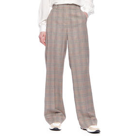 MAXMARA 女士 SOLANGE 格纹羊毛西裤 混色 51310817 002