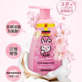 德国哈罗闪儿童洗面奶男女童洁面乳大容量洁面泡沫250ml效期27年2月