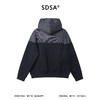 36002SDSA秋冬新款痞帅男装美式拼接撞色印花字母拉链连帽卫衣开衫百搭 商品缩略图5