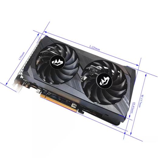 肥猫家 RX7600XT 7650GRE 8G 闪电猫  台式电竞游戏独立显卡 商品图1