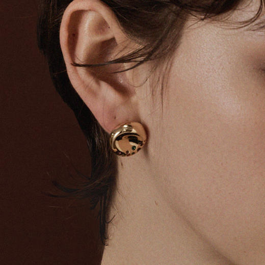 【LAGOMIST】早餐系列 | 金/银砂糖贝果耳钉 商品图7