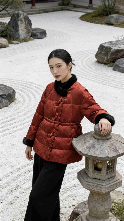 543379新中式国风鹅绒服 商品图5