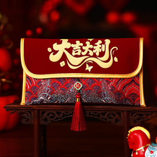 【国潮印刷红包❗高端款式出手有面】2026新款马年利是封包大吉大利喜庆布艺红包春节创意大容量拜年包。rf 商品图8