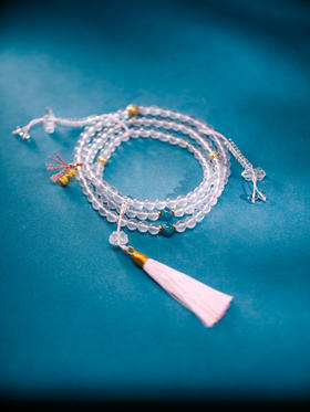 迷罗元和堂 粉水晶多圈带计数器 珠径0.8 【器悟雅玩】