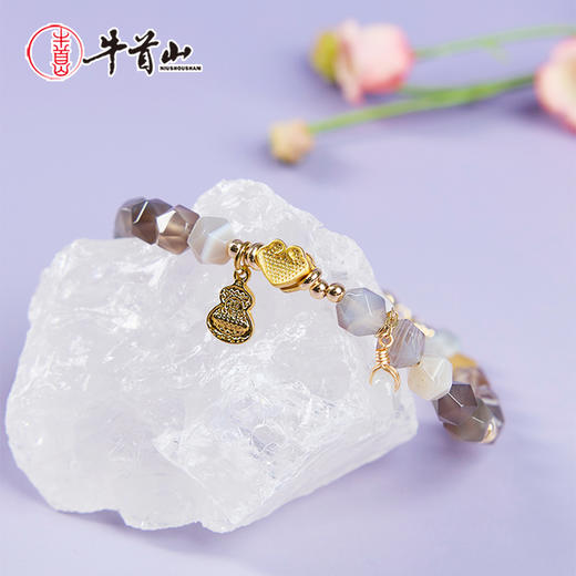 牛首山文创雨花石系列串珠国风手饰送闺蜜南京纪念品生日礼物 商品图3