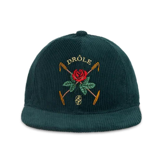 Drole De Monsieur La Casquette 法式灯芯绒刺绣帽子 鸭舌帽 商品图1