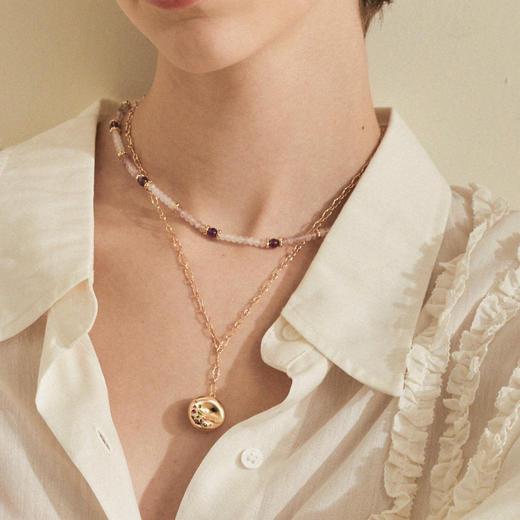 【Lagomist】早餐系列 | 串珠项链金贝果吊坠套装 商品图7