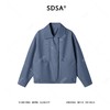 263020SDSA男士秋冬新款痞帅男装复古商务简约纯色翻领夹克外套百搭宽松 商品缩略图1