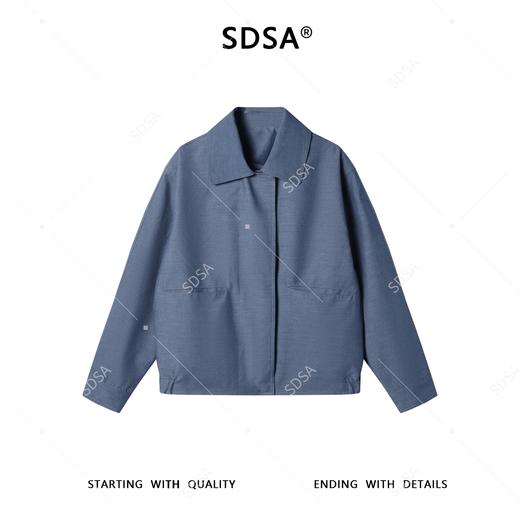 263020SDSA男士秋冬新款痞帅男装复古商务简约纯色翻领夹克外套百搭宽松 商品图1