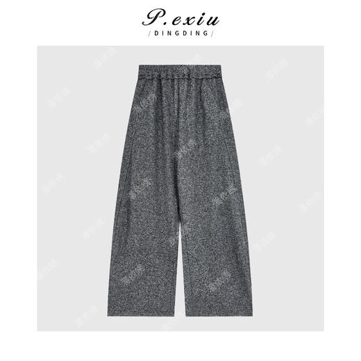 04-4潘依绣丁丁宠粉羊毛肌理感磨绒拼接立领开衫休闲裤套装 M9244 商品图2