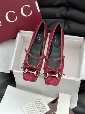 古驰 红色水晶芭蕾舞鞋（DBG）