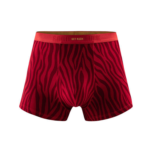 安踏好事发生丨运动内裤男跑步平角裤柔软亲肤透气四角裤红色底裤192618974 商品图4