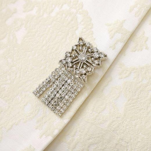 「高货wl」全新升级【铂金会员395/天猫529/差价134】(12017)洛诗琳新中式棉麻提花外套2026春季新款国风重工钉珠上衣 商品图2