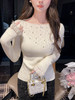 张心子【女神降临】珍珠钉珠针织上衣 U2601018 商品缩略图6