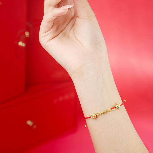 【宫里上新】神骏纳福·日进斗金925银珐琅红绳 商品图1