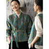牧衣游原创 38姆米重磅莲织锦桑蚕丝棉衣外套高端复古时尚 知归 商品缩略图2