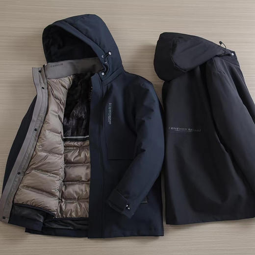 男士福利三合一可拆卸90白鹅绒商务通勤精品鹅绒服 商品图7