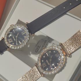 follifollie椭圆水晶镶嵌表盘女士优雅质感表盘尺寸23mm