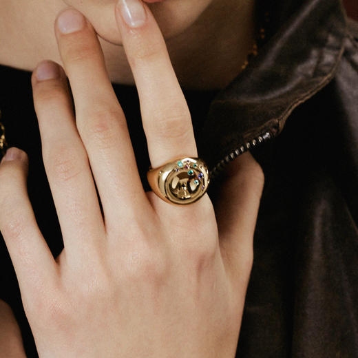 【毛晓彤同款】LAGOMIST早餐系列 | 金/银砂糖贝果戒指（港码12-13） 商品图6