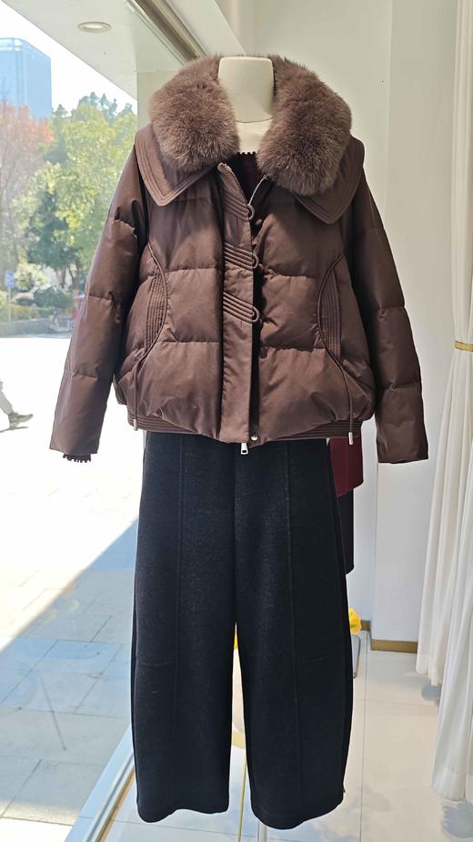 54S127狐狸毛领鹅绒服 商品图11