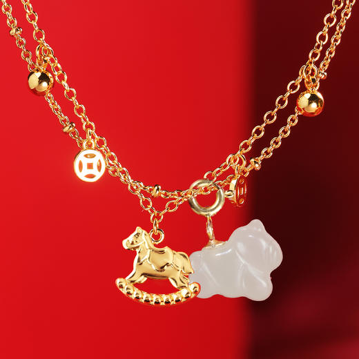 【宫里上新】福铃双骏·和田玉手链 商品图1